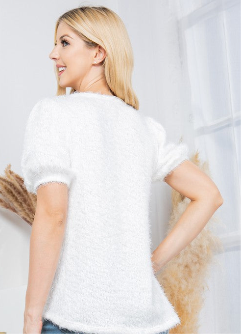 Fuzzy Pullover Sweater FREE SHIPPING