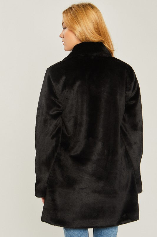 Woven Solid Collar Coat FREE SHIPPING