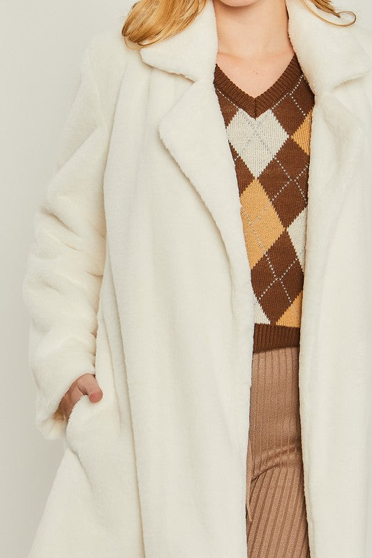 Woven Solid Collar Coat FREE SHIPPING