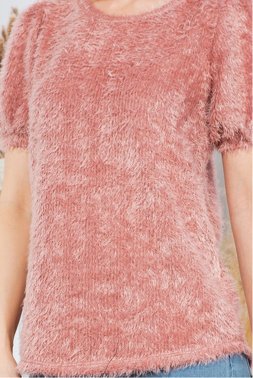 Fuzzy Pullover Sweater FREE SHIPPING