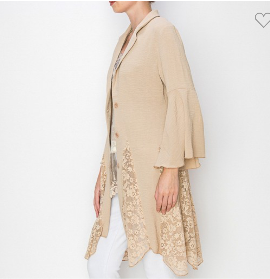 Blazer origami bottom lace