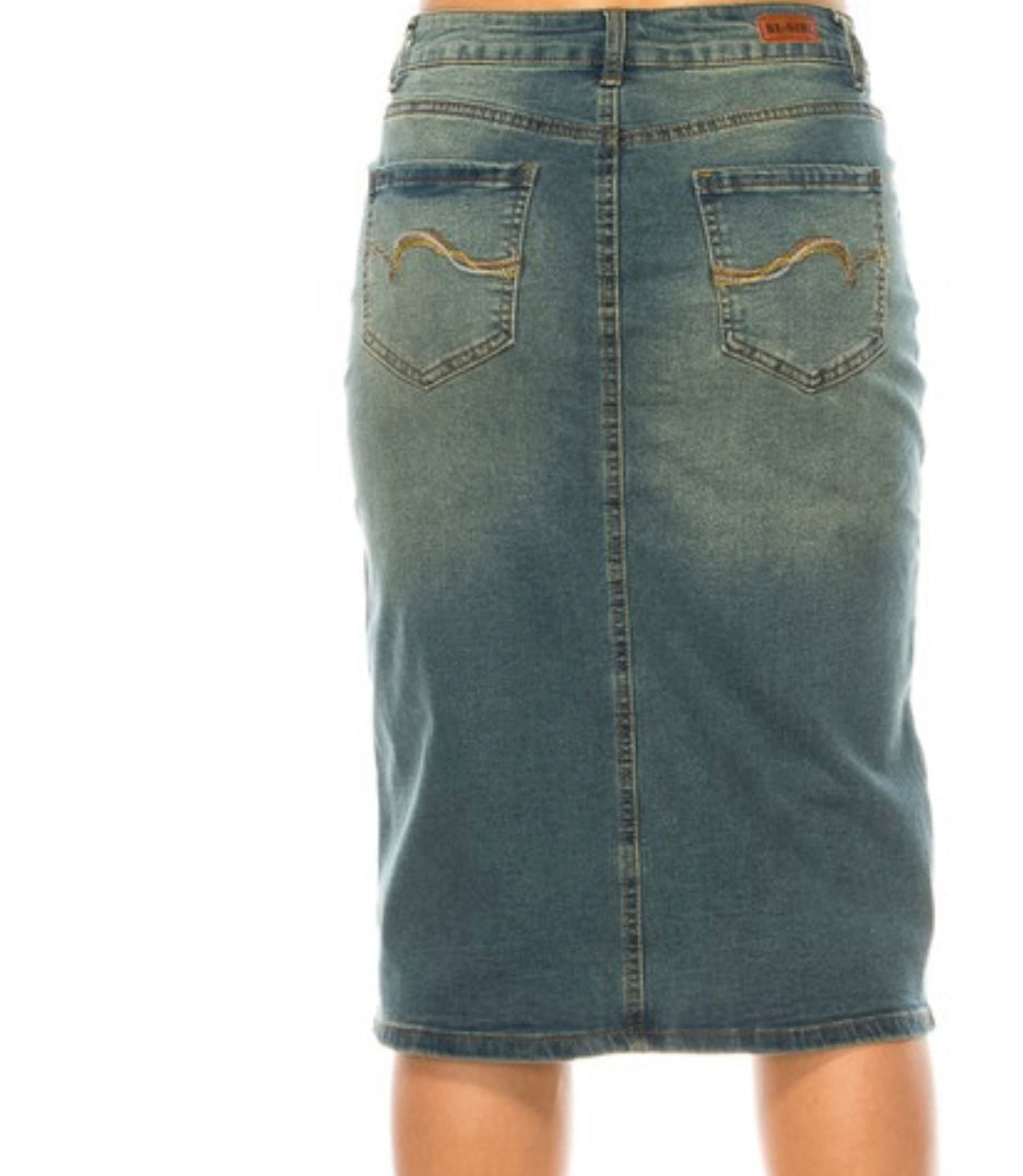 Be Girl vintage wash midi FREE SHIPPING