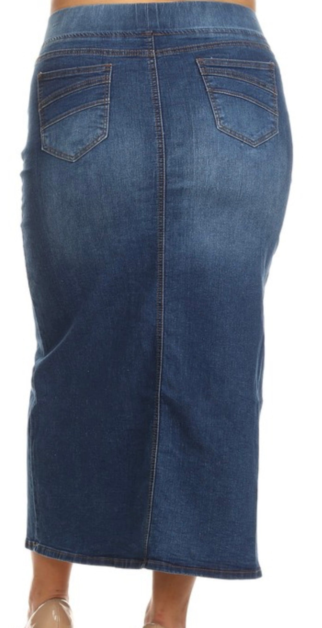 Long Denim plus Be Girl skirt