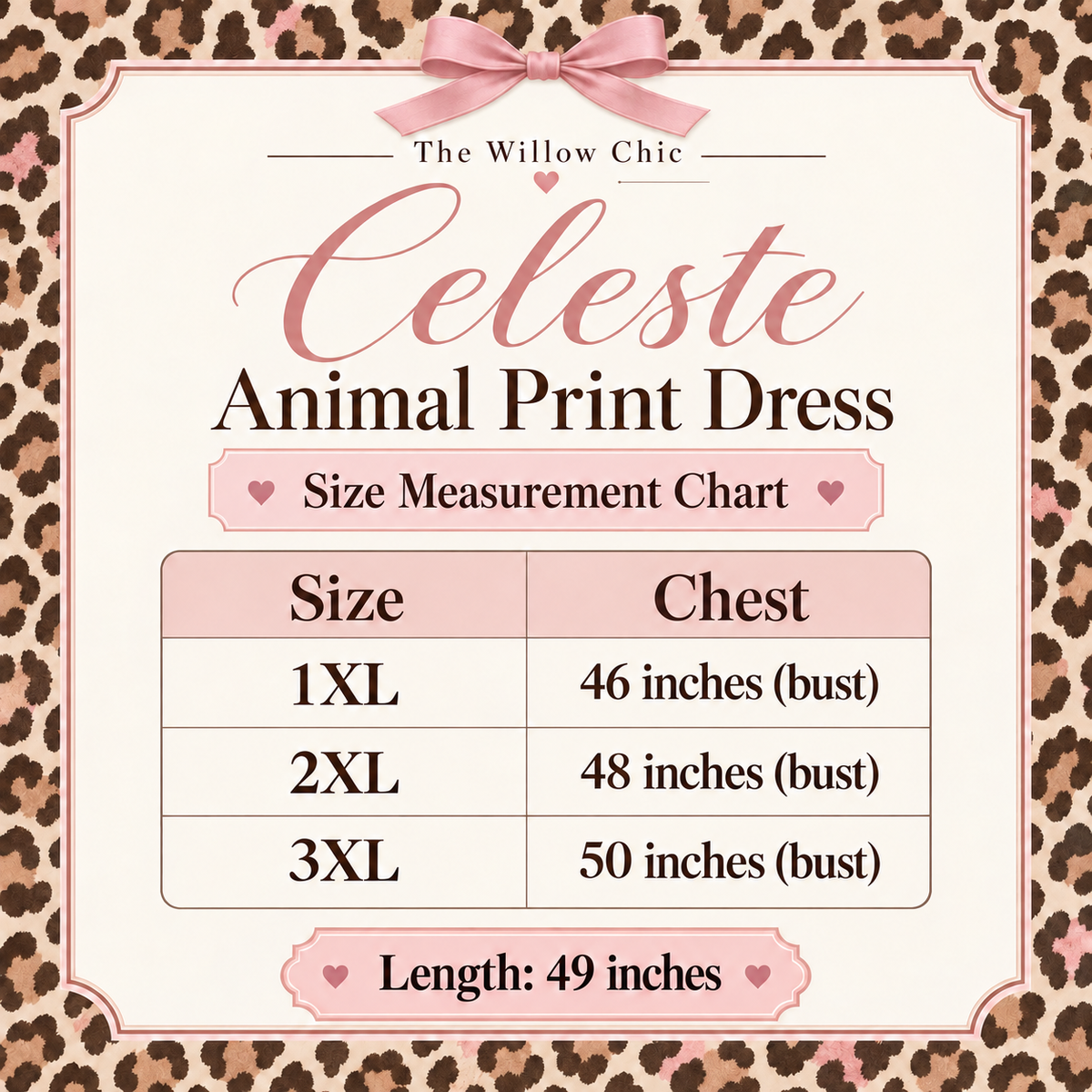 Black trim leopard Celeste dress midi pockets