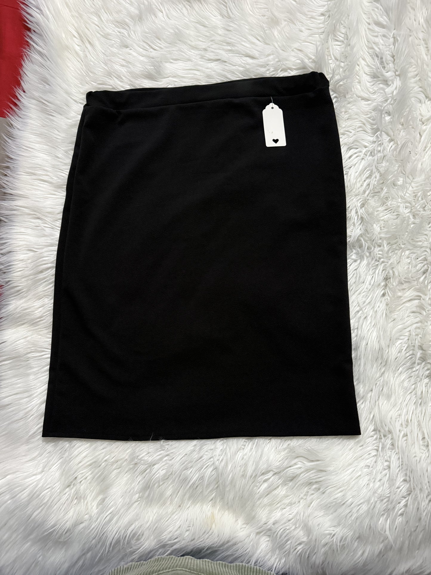 Willow Chic Straight Stretch Midi Skirt Black FREE SHIPPING