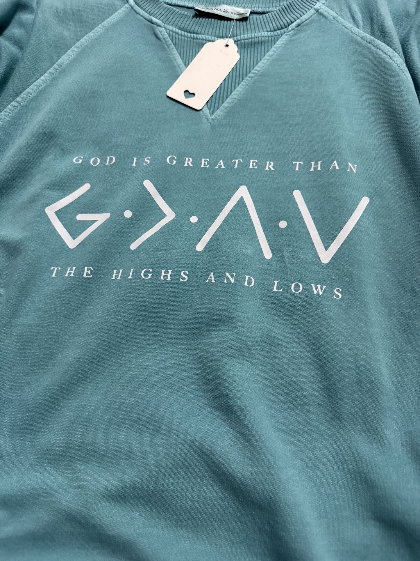 God Is Greater Than The Highs and Lows Pocketed sweatshirt FREE SHIPPING