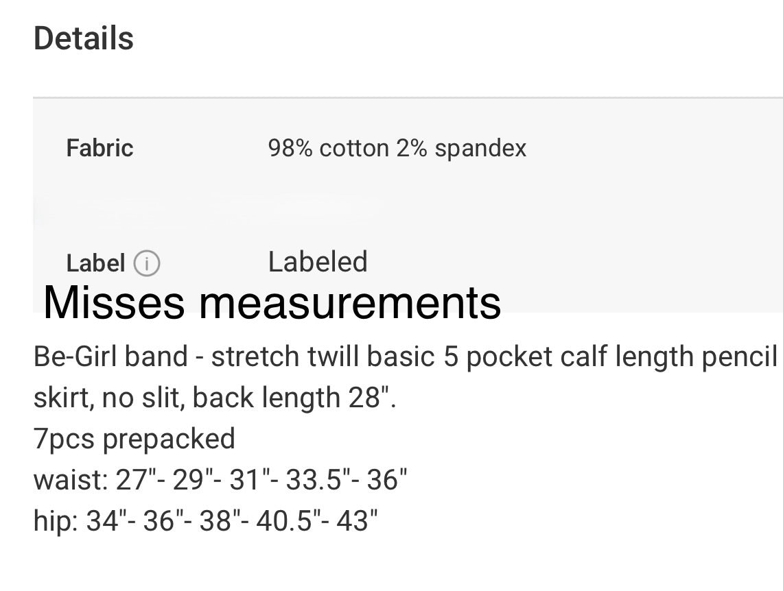 Light faded Be Girl midi denim skirt blue jean skirt SHIPPING INCLUDED