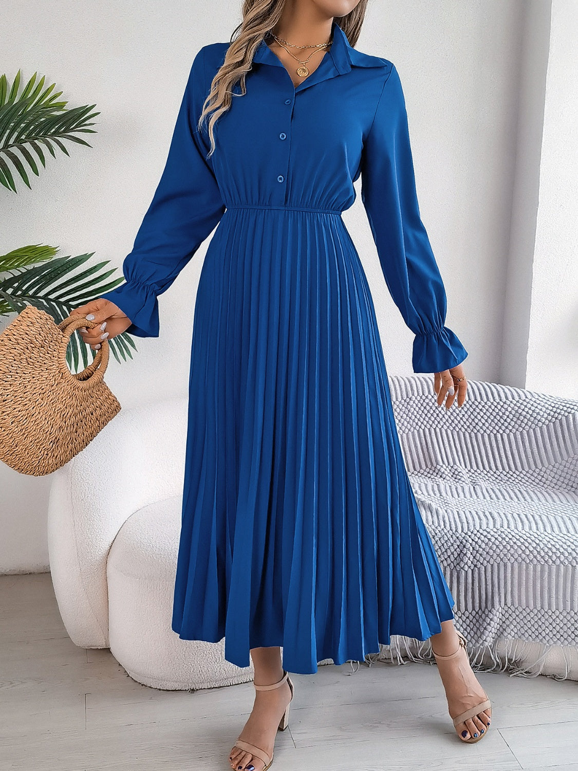 Marie Long Sleeve Midi Dress