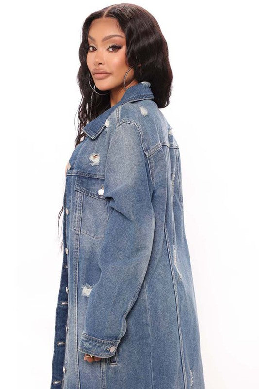 DENIM JACKET DRESS