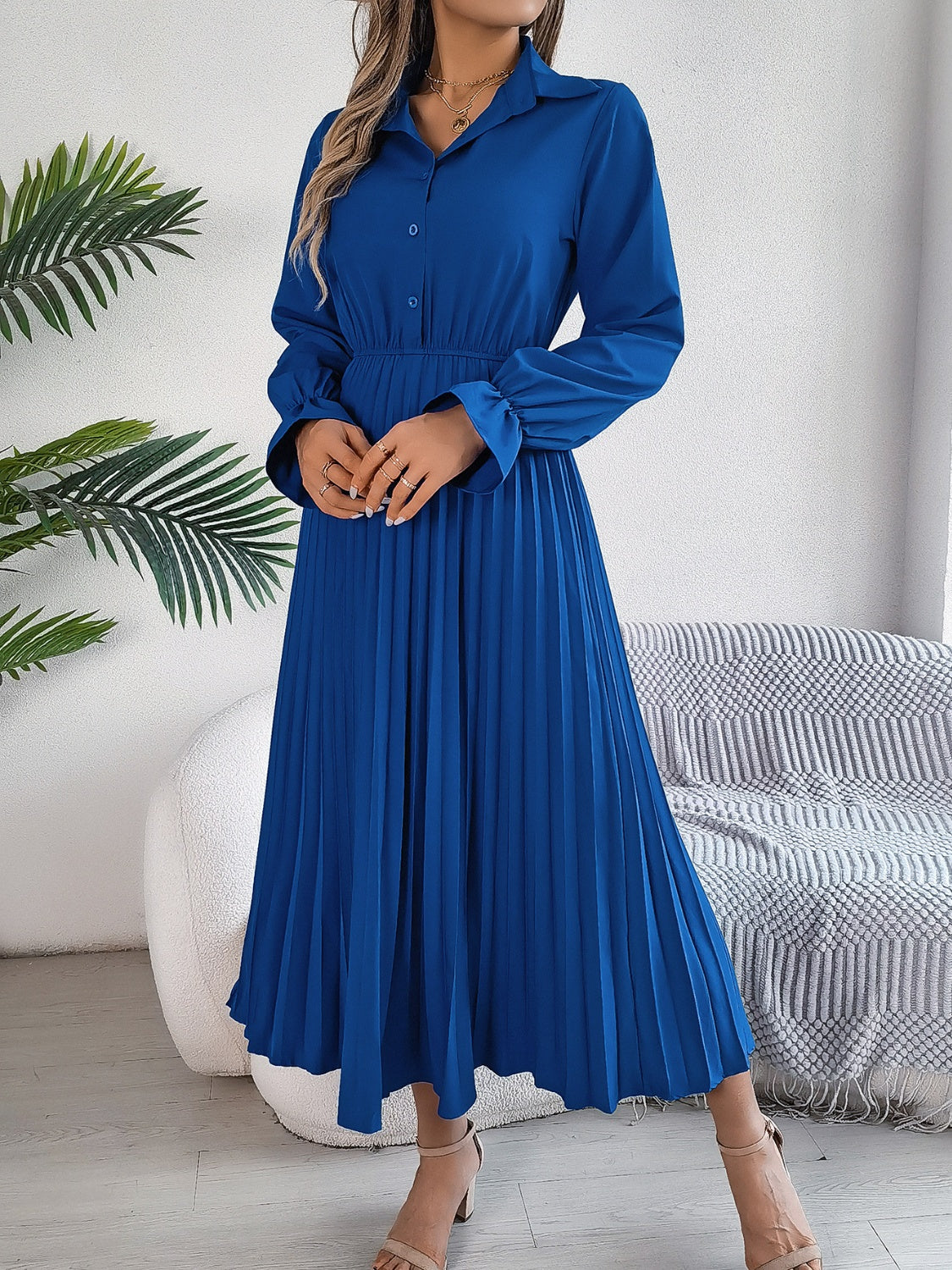 Marie Long Sleeve Midi Dress