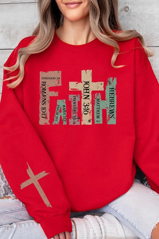 Faith Christian Graphic Fleece Sweatshirts