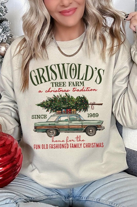 Griswold Christmas Tree Farm Fleece Sweatshirts