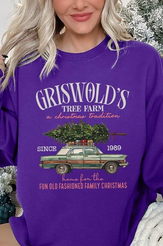 Griswold Christmas Tree Farm Fleece Sweatshirts