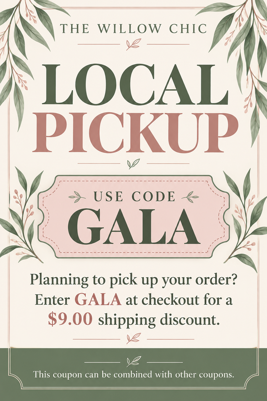 Local pickup coupon code