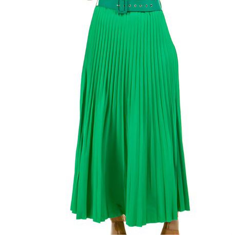 LONG pleated MAXI SKIRT