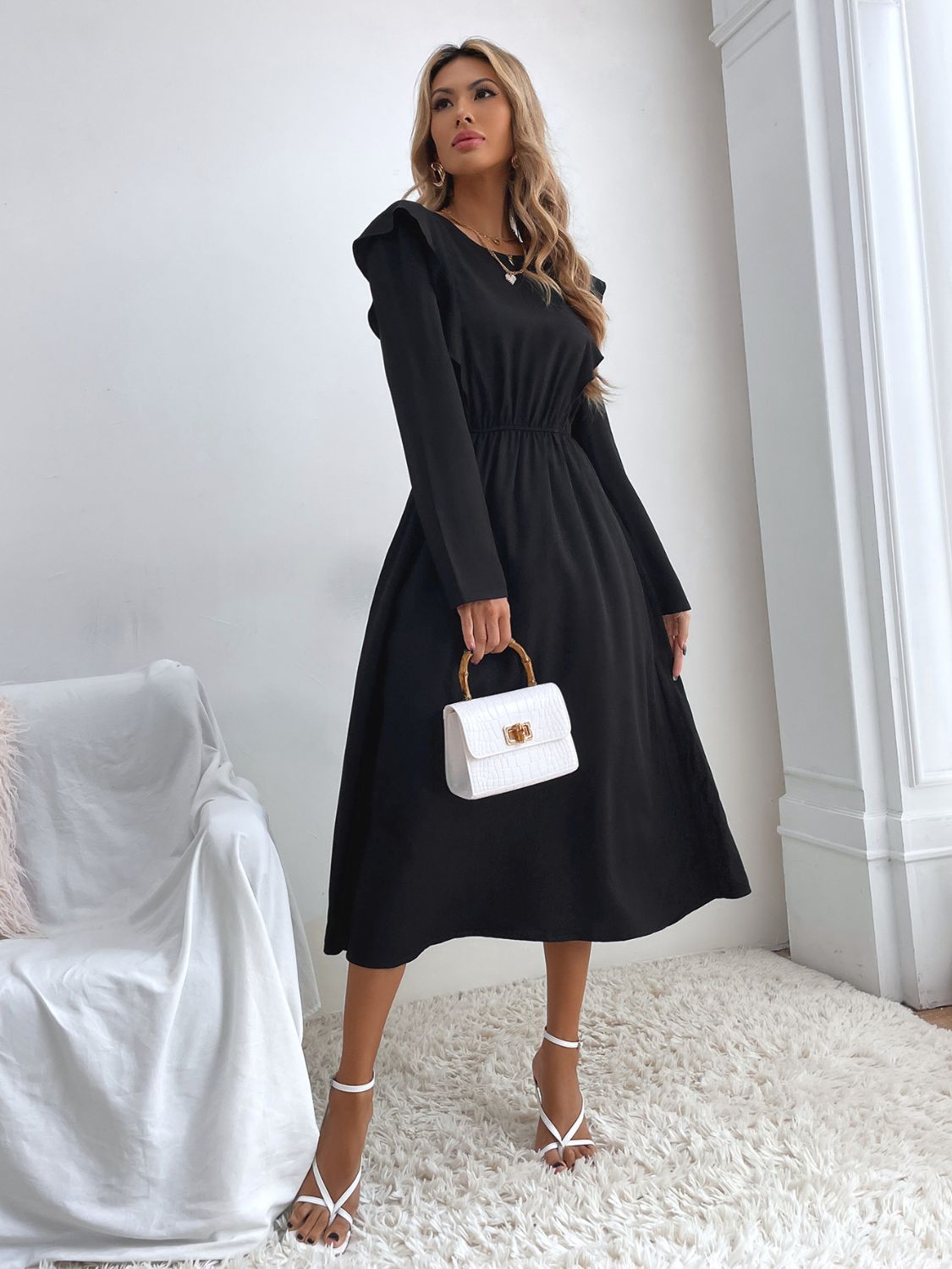 Rebecca  Long Sleeve Dress