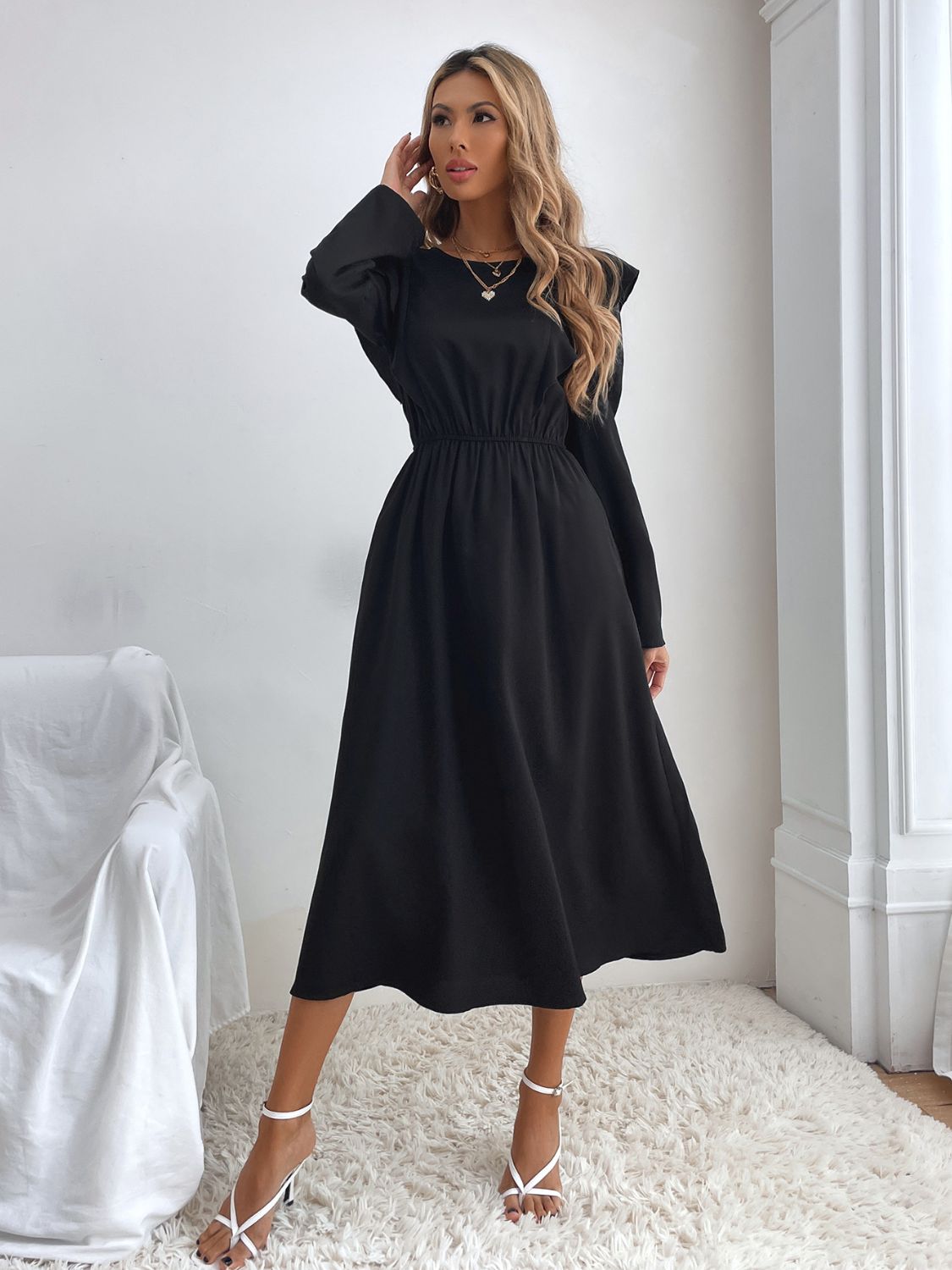 Rebecca  Long Sleeve Dress