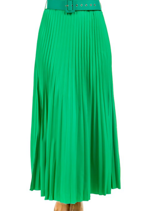 LONG pleated MAXI SKIRT