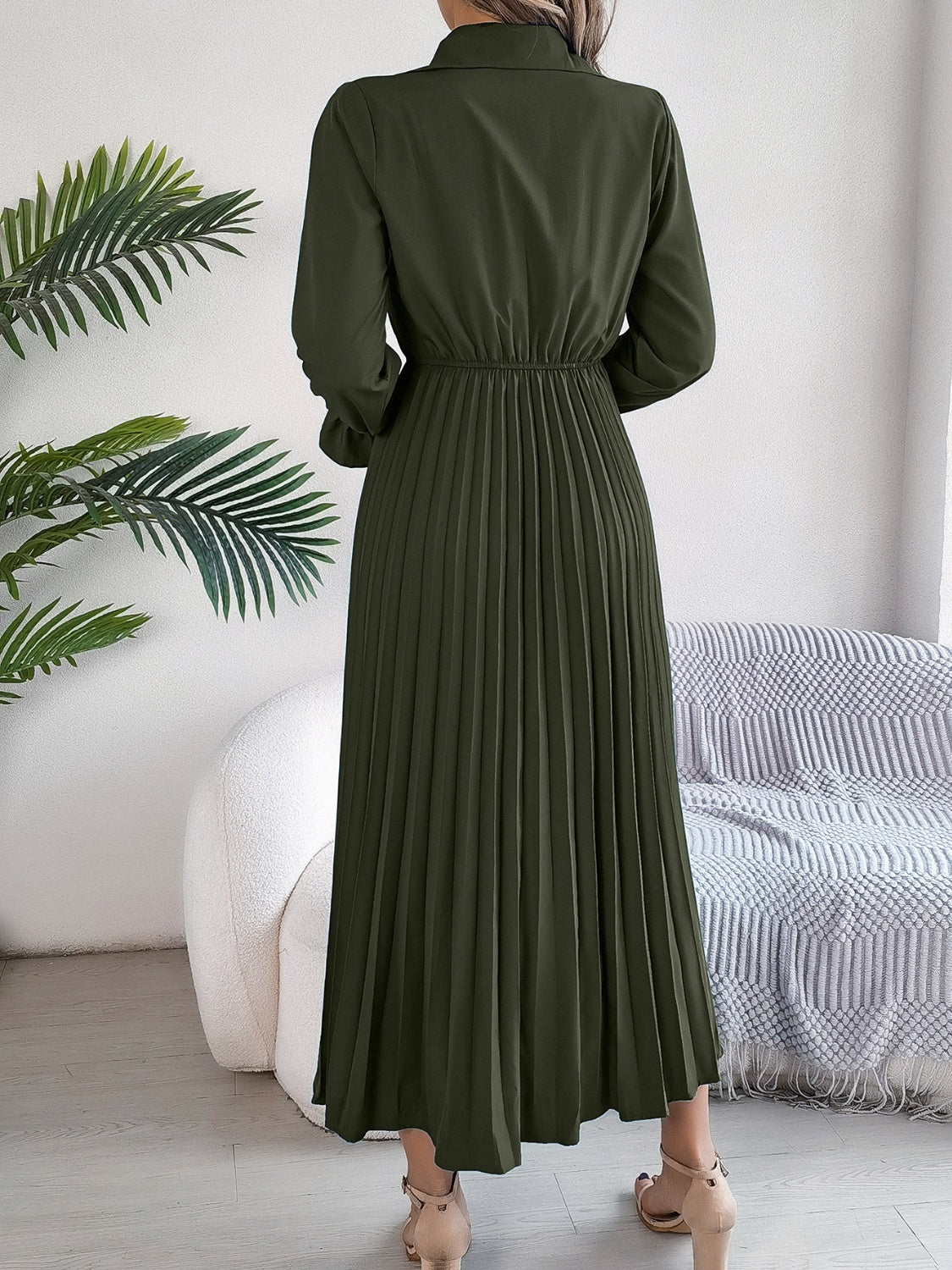 Marie Long Sleeve Midi Dress