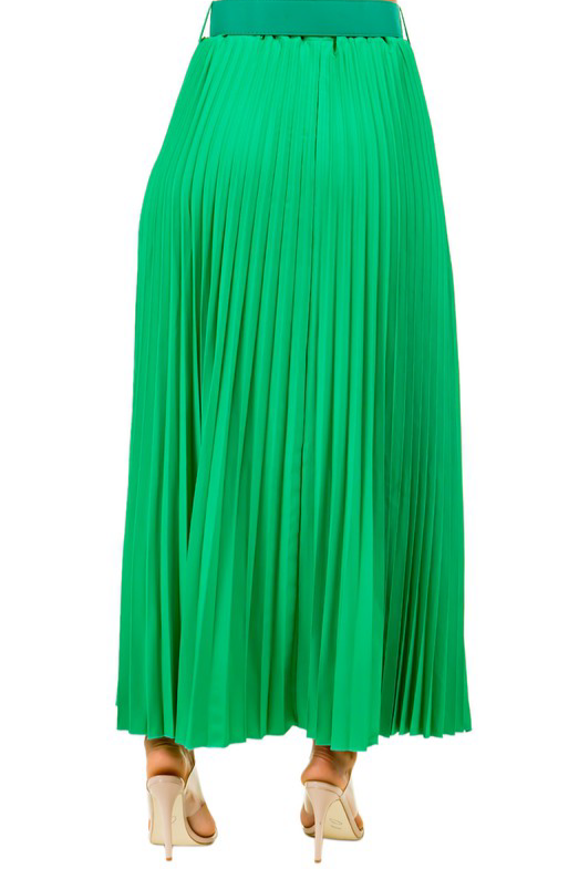 LONG pleated MAXI SKIRT