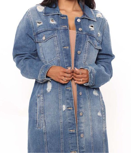 DENIM JACKET DRESS