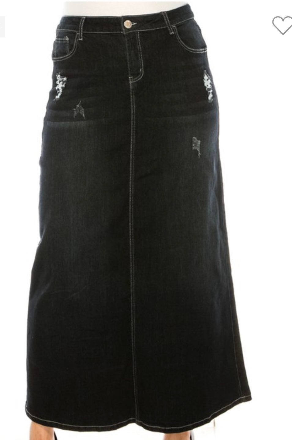 Long Be Girl Denim Skirt