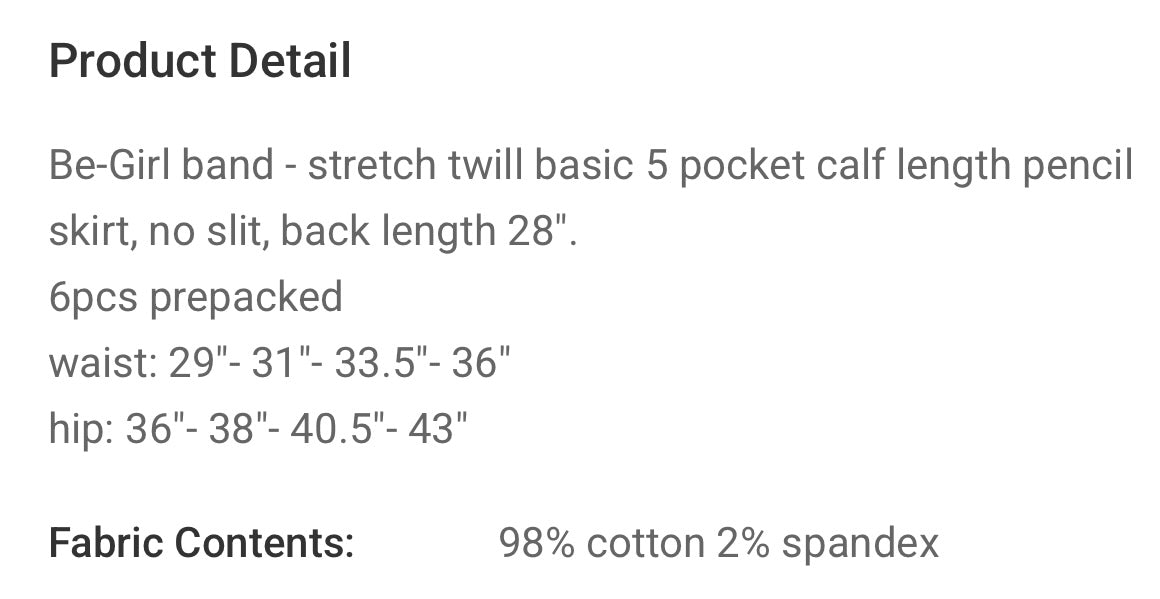 White jean skirt Be Girl denim skirt SHIPPING INCLUDED