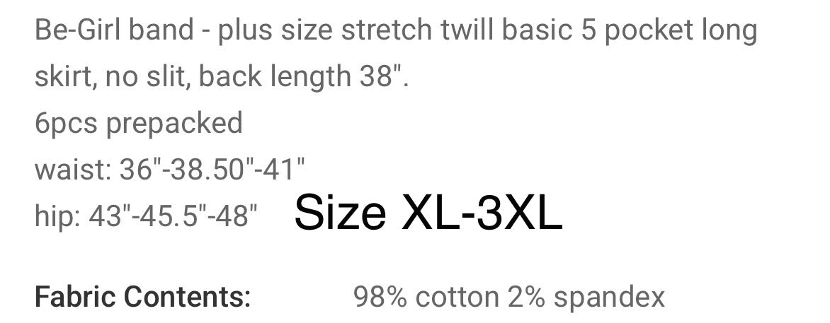 Be Girl Long Red denim Skirt SHIPPING INCLUDED