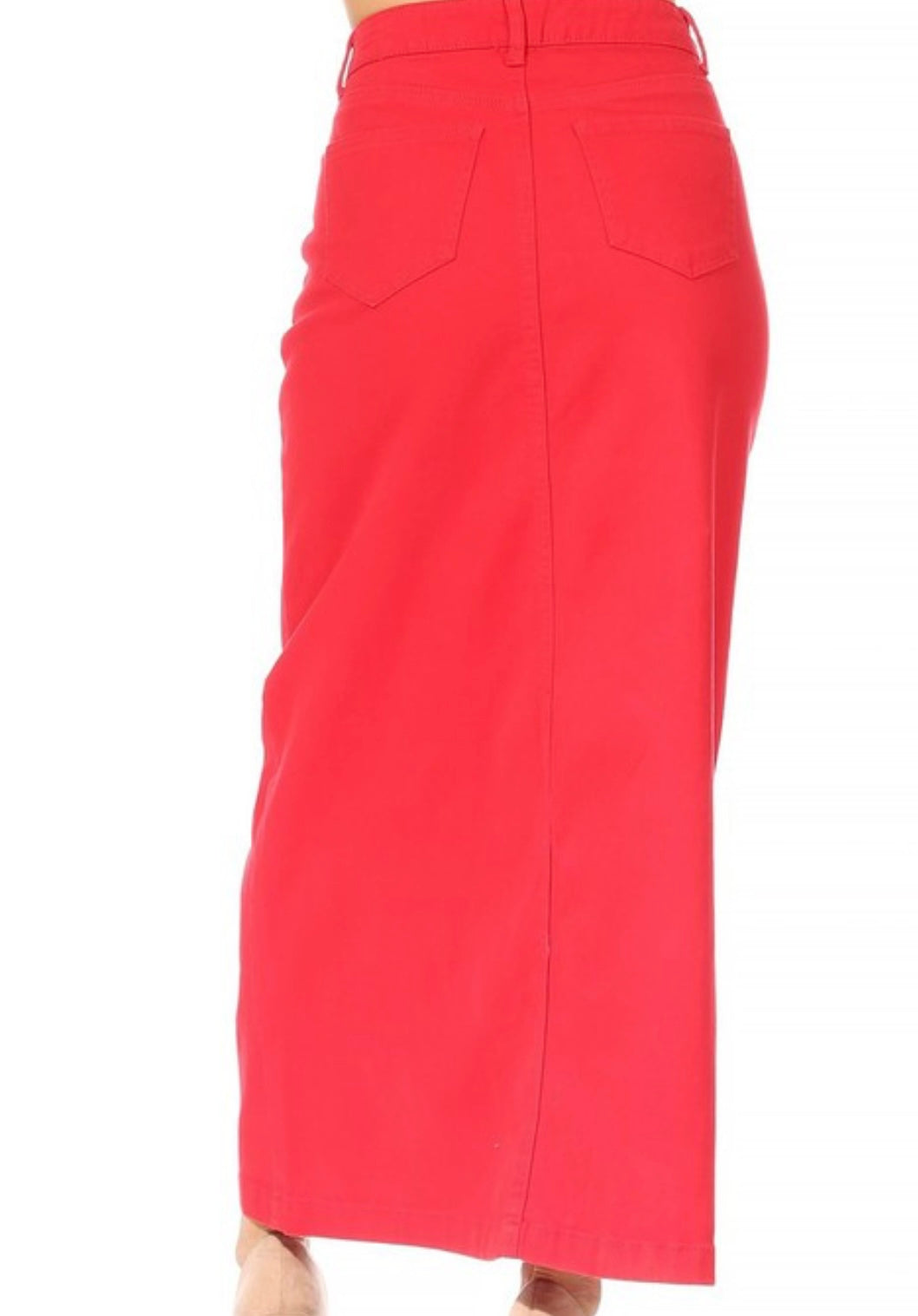 Be Girl Long Red denim Skirt SHIPPING INCLUDED
