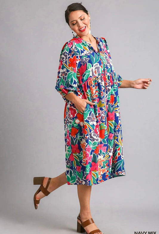 Umgee Navy Mix Pockets Plus FREE SHIPPING