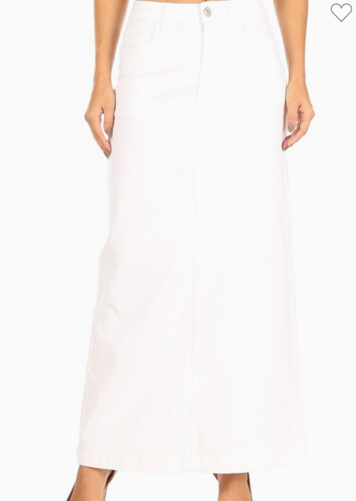 White be girl long denim blue jean skirt SHIPPING INCLUDED