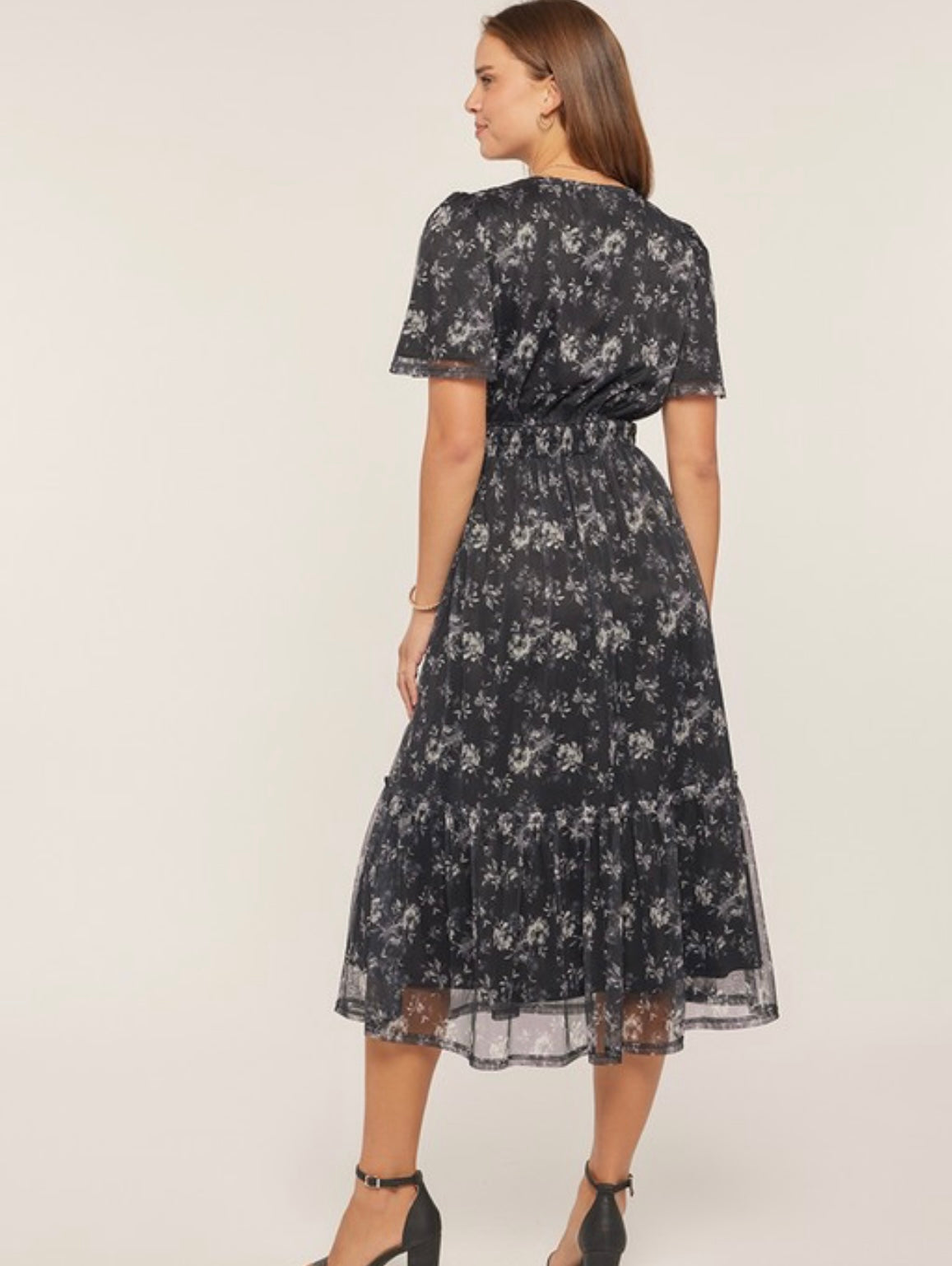 Orange Creek Black dress midi FREE SHIPPING