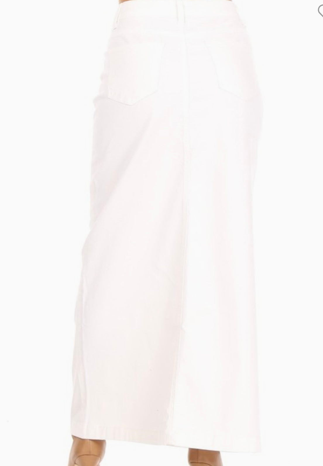 White be girl long denim blue jean skirt SHIPPING INCLUDED