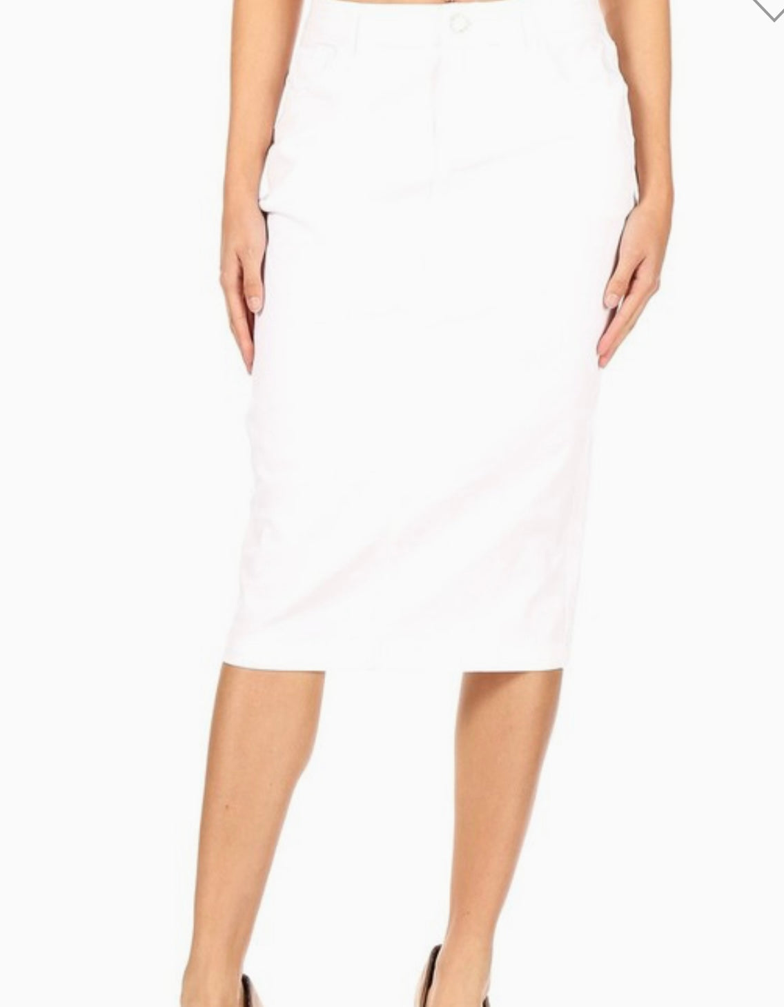 White jean skirt Be Girl denim skirt SHIPPING INCLUDED