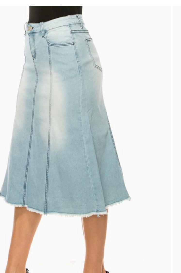 Be Girl Denim skirt Blue Jean skirt SHIPPING INCLUDED