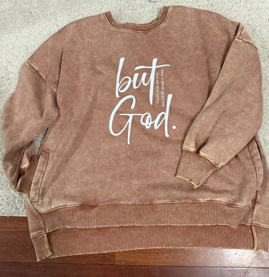 But God pocket sweatshirt plus