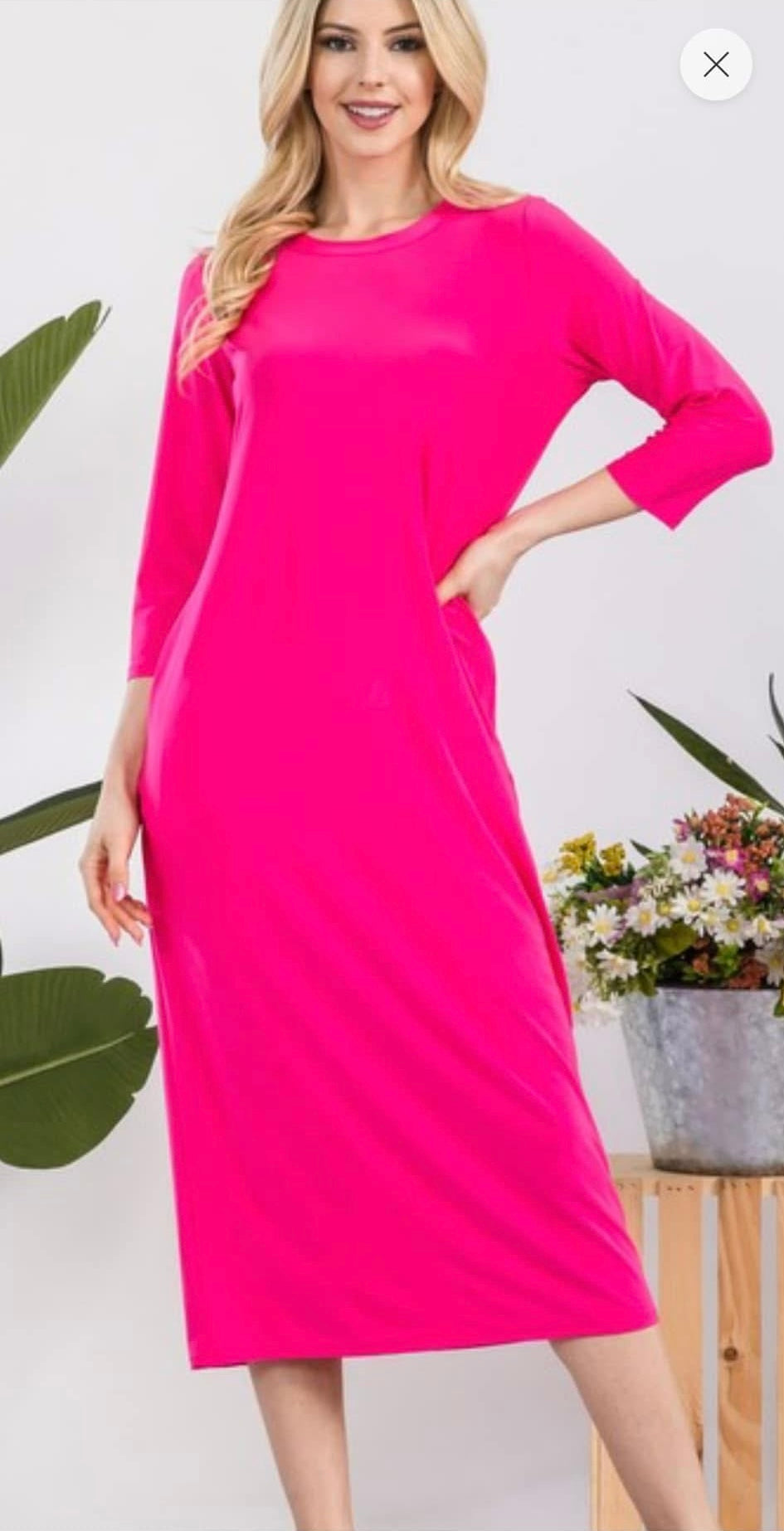 Celeste layering dress hot pink FREE SHIPPING