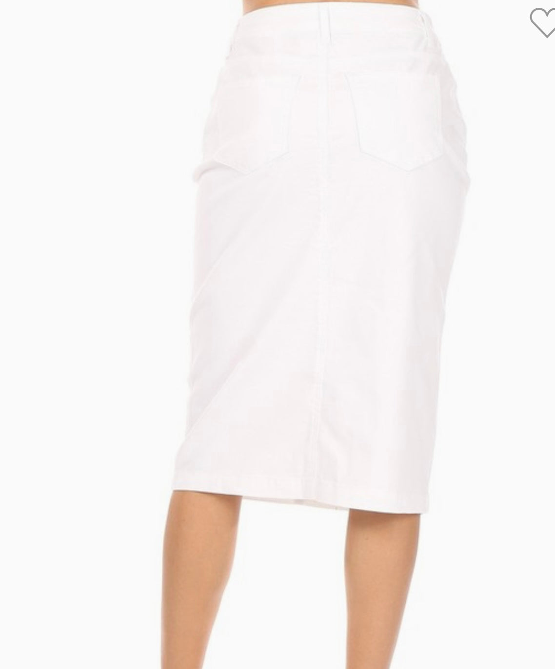 White jean skirt Be Girl denim skirt SHIPPING INCLUDED