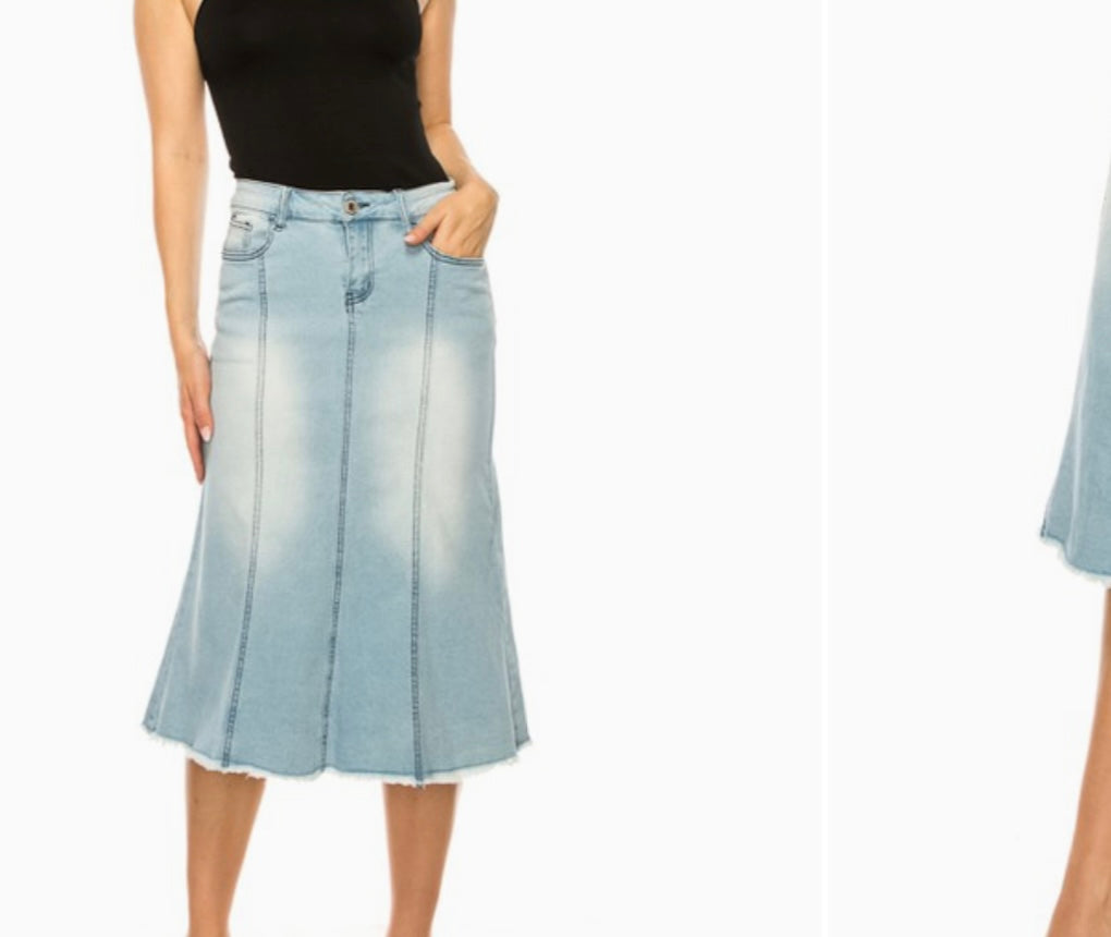 Be Girl Denim skirt Blue Jean skirt SHIPPING INCLUDED