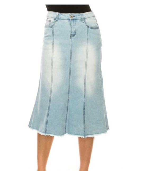 Be Girl Denim skirt Blue Jean skirt SHIPPING INCLUDED