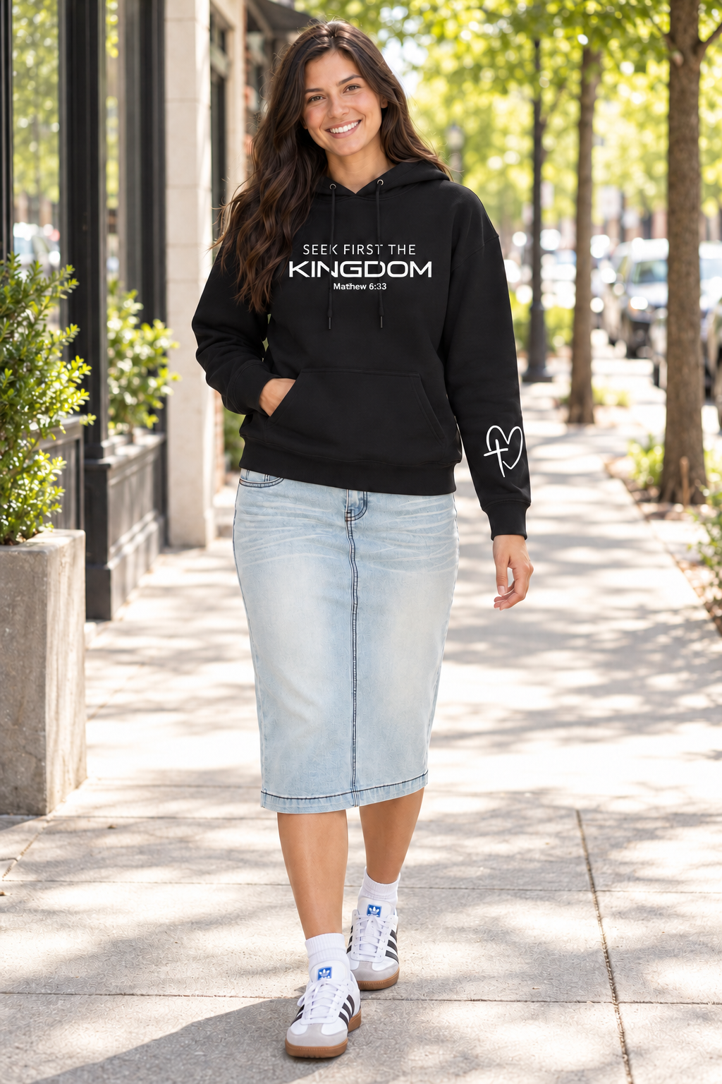 Seek First The Kingdom hoodie black
