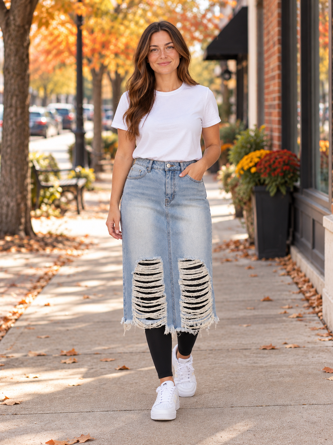 Be Girl retro fit faded skirt