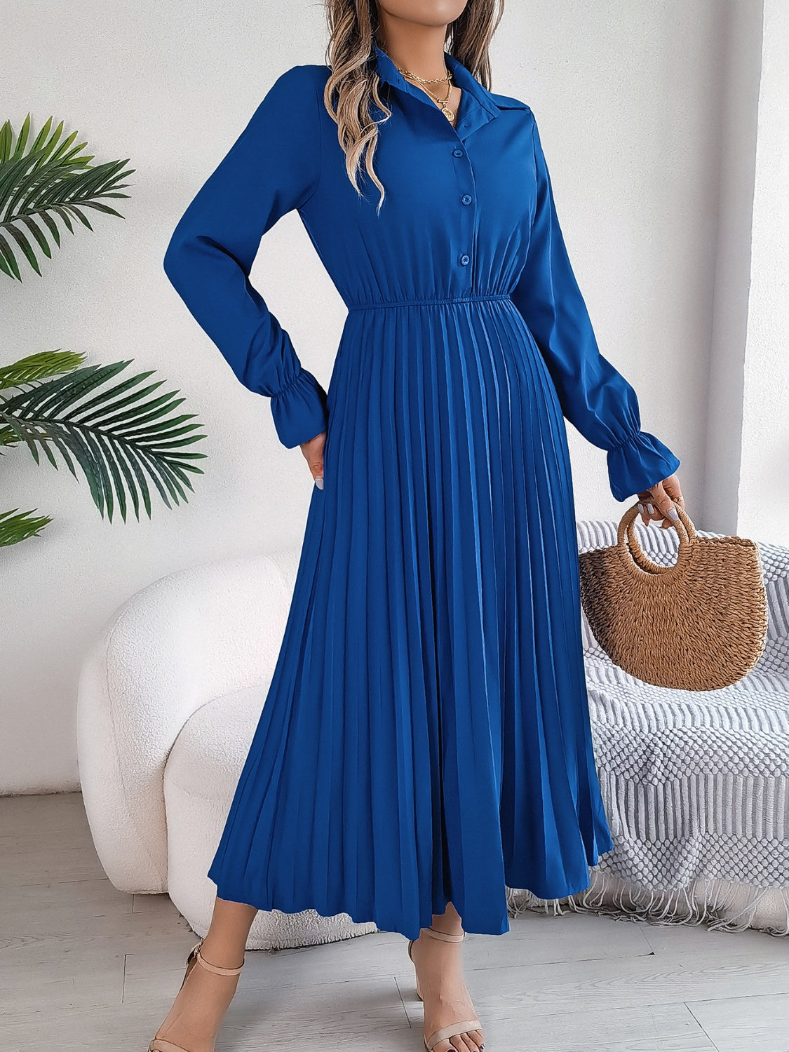 Marie Long Sleeve Midi Dress